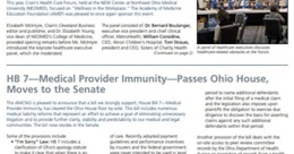 AMCNO Features Opioid Consortium in Northern Ohio Physician Publication