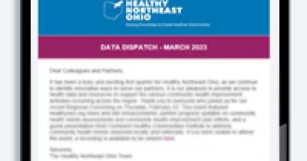 Healthy Northeast Ohio Releases Q1 Data Dispatch