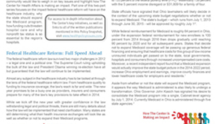 January Policy Snapshot Outlines The Center’s Healthcare Priorities