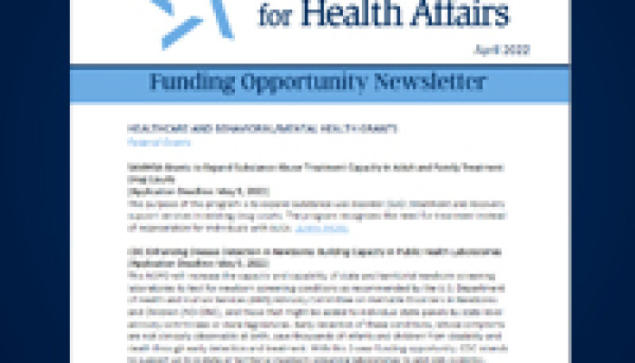 May Funding Opportunity Newsletter Published