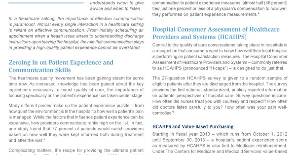 October Policy Snapshot Shines Spotlight on How Communication Influences the Patient Experience