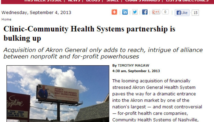 Ryan Weighs in on Clinic Partnership with Community Health Systems
