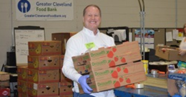 Team from The Center Volunteers at Greater Cleveland Food Bank