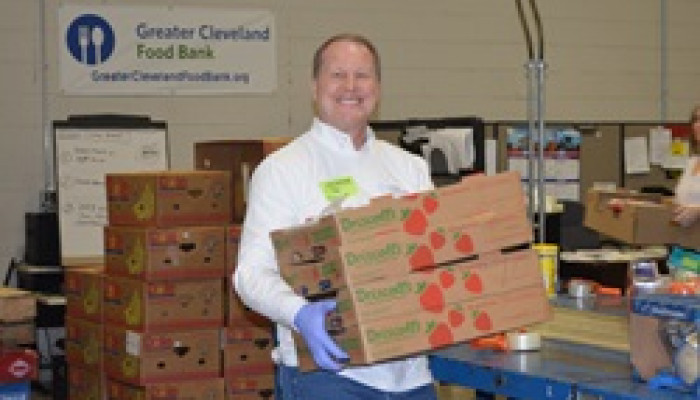 Team from The Center Volunteers at Greater Cleveland Food Bank