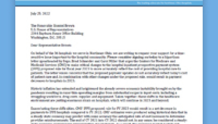 The Center Urges U.S. House Members to Sign on to IPPS Letter to CMS